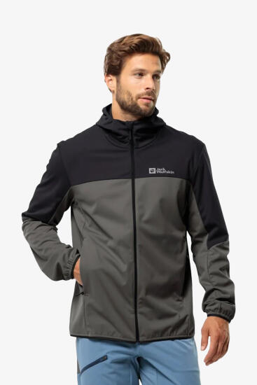 Jack Wolfskin FELDBERG HOODY M Gri Erkek Mont - 1