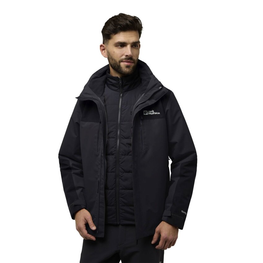 Jack Wolfskin Jasper 3IN1 Antrasit Erkek Mont - 1