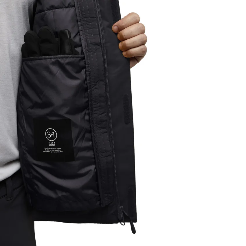 Jack Wolfskin Jasper 3IN1 Antrasit Erkek Mont - 6