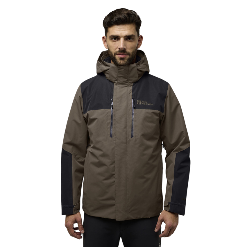 Jack Wolfskin Jasper 3IN1 Jkt M Kahverengi Erkek Mont - 1
