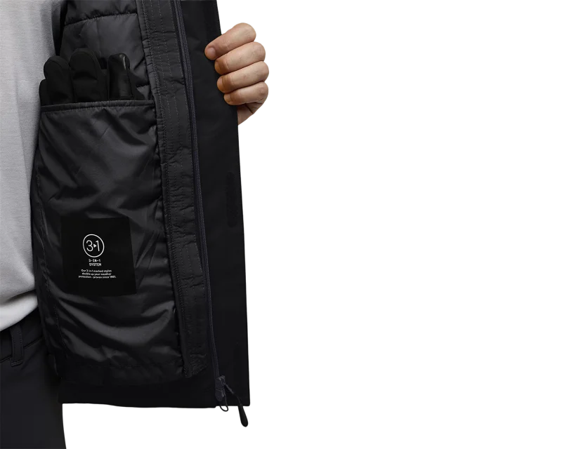 Jack Wolfskin Jasper 3IN1 M Siyah Erkek Mont - 9