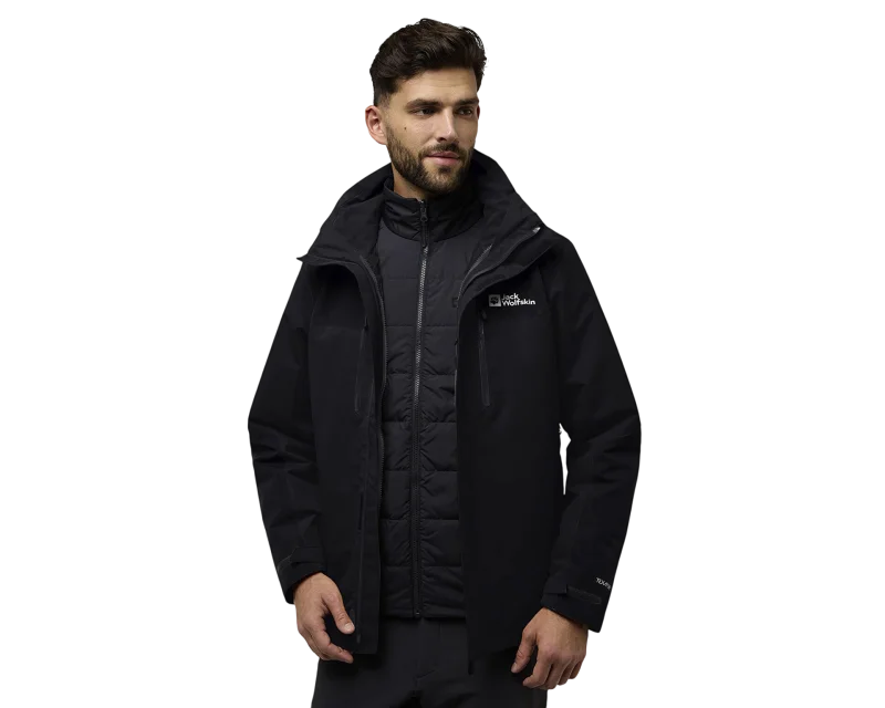 Jack Wolfskin Jasper 3IN1 M Siyah Erkek Mont - 1