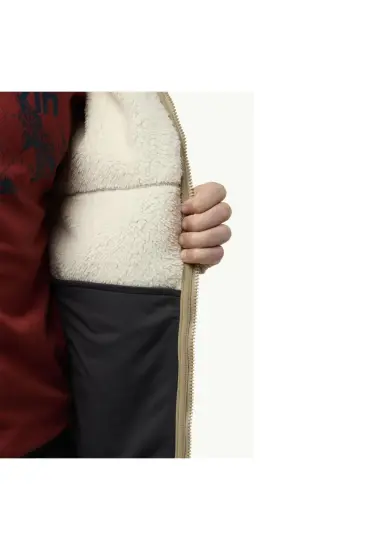 Jack Wolfskin Kaminfeuer Jkt M Bej Erkek Mont - 3