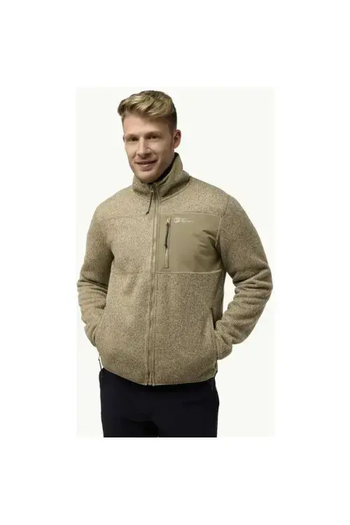 Jack Wolfskin Kaminfeuer Jkt M Bej Erkek Mont - Jack Wolfskin