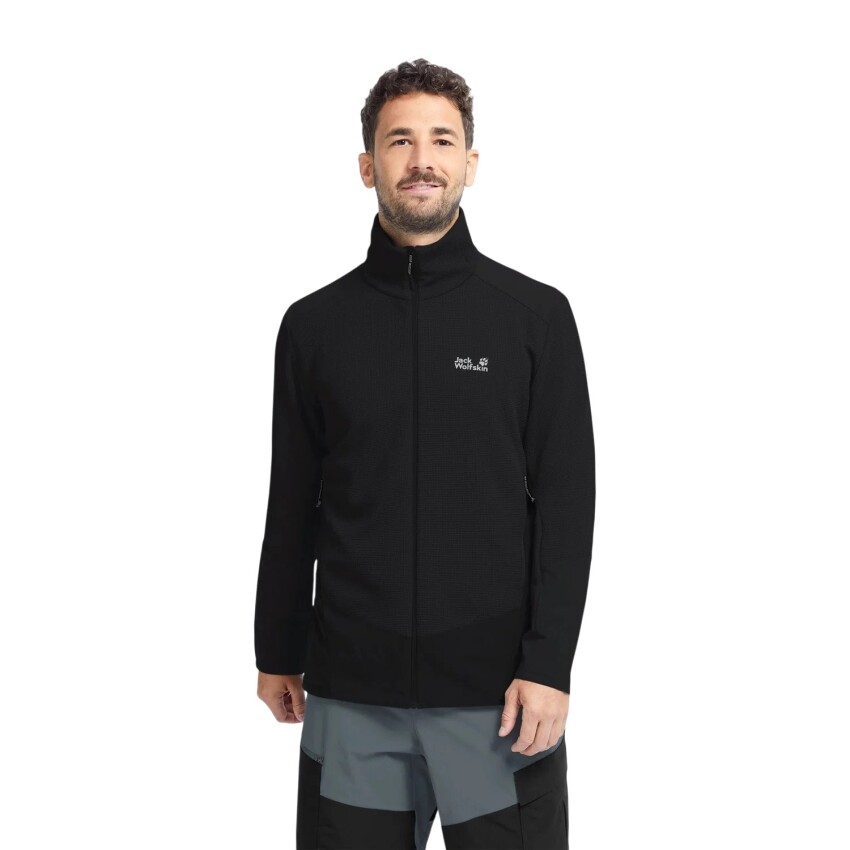 Jack Wolfskin Ridge Hike Fz Siyah Erkek Sweatshirt - 1