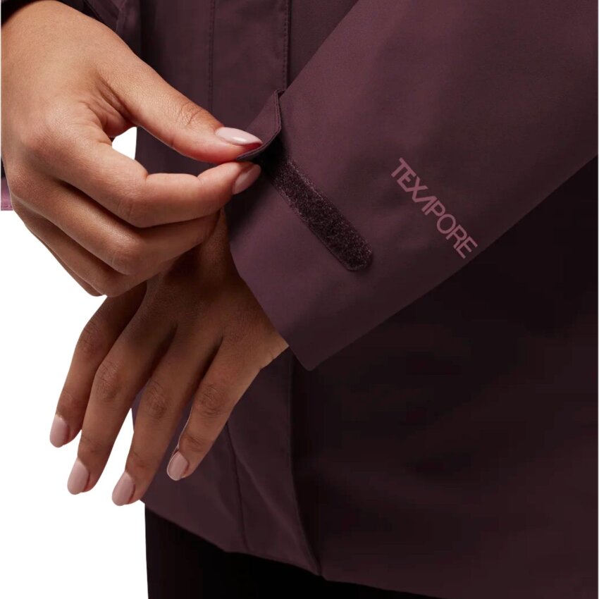 Jack Wolfskin Rotwand 3IN1 Bordo Kadın Mont - 5