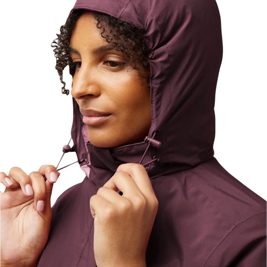 Jack Wolfskin Rotwand 3IN1 Bordo Kadın Mont - 7