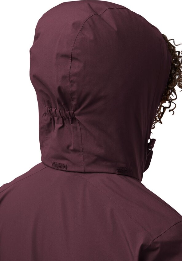 Jack Wolfskin Rotwand 3IN1 Bordo Kadın Mont - 2
