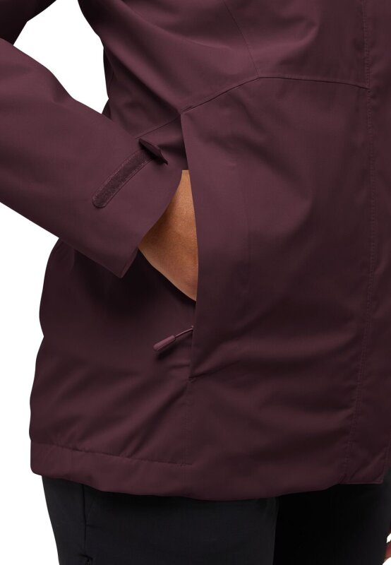 Jack Wolfskin Rotwand 3IN1 Bordo Kadın Mont - 4