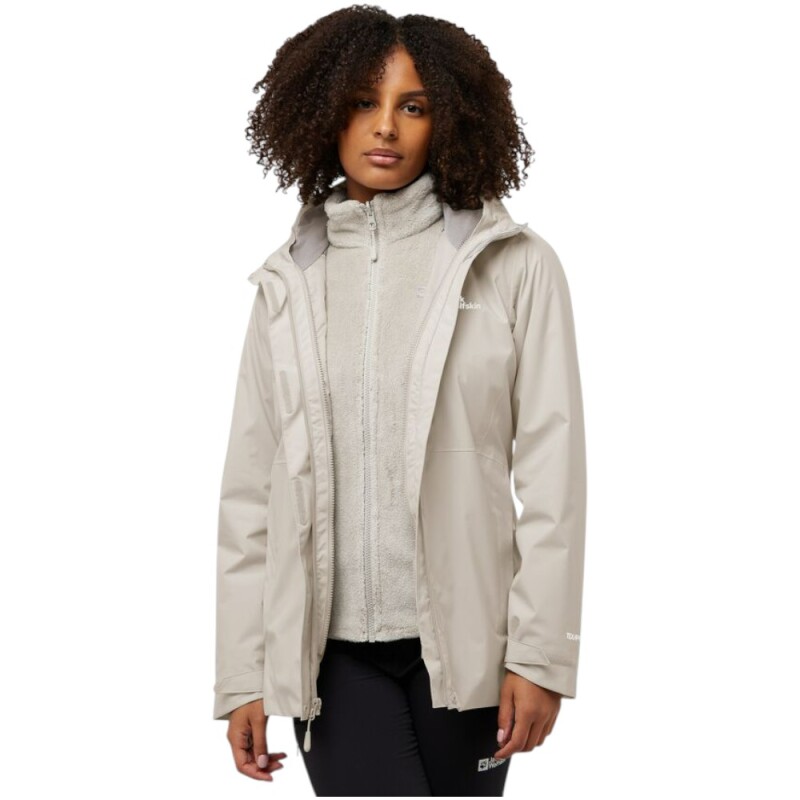 Jack Wolfskin Rotwand 3IN3 Beyaz Kadın Mont - Jack Wolfskin