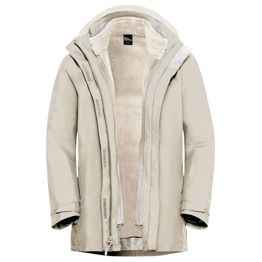 Jack Wolfskin Rotwand 3IN3 Beyaz Kadın Mont - 15