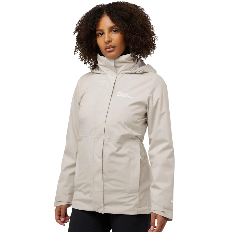 Jack Wolfskin Rotwand 3IN3 Beyaz Kadın Mont - 16