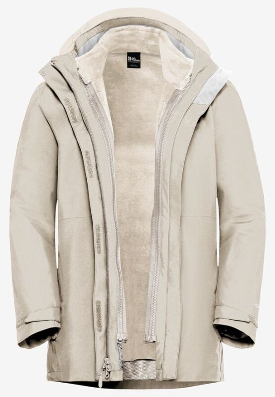 Jack Wolfskin Rotwand 3IN3 Beyaz Kadın Mont - 8