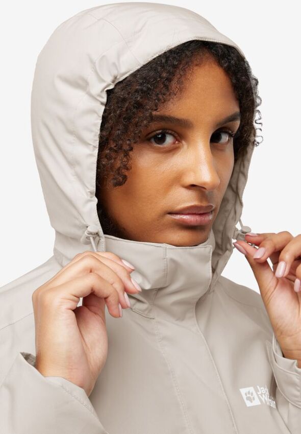 Jack Wolfskin Rotwand 3IN3 Beyaz Kadın Mont - 10