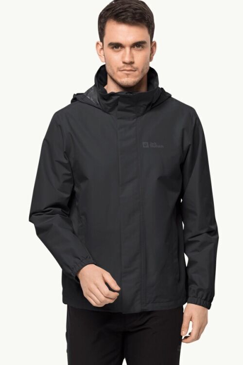 Jack Wolfskin STORMY POINT 2L JKT M SİYAH Erkek Mont - 1
