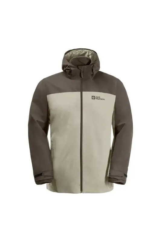 Jack Wolfskin Taubenberg 3IN1 Jkt M Bej Erkek Mont - 3