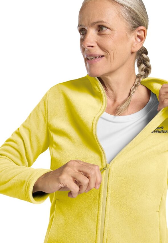 Jack Wolfskin Taunus FZ Sarı Kadın Polar - 4