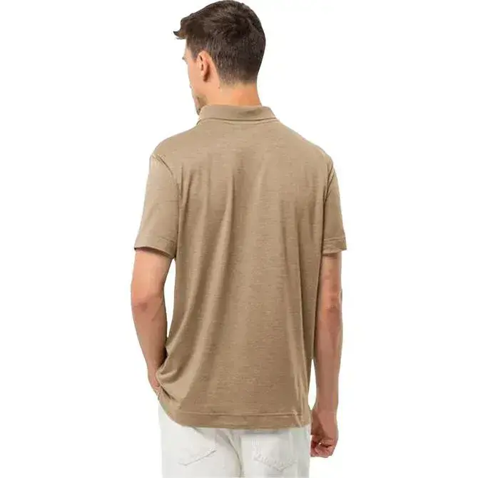 Jack Wolfskin TRAVEL POLO M Kahverengi Erkek Polo Tshirt - 2