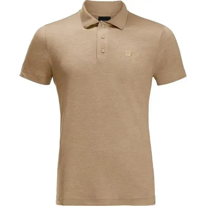 Jack Wolfskin TRAVEL POLO M Kahverengi Erkek Polo Tshirt - 3