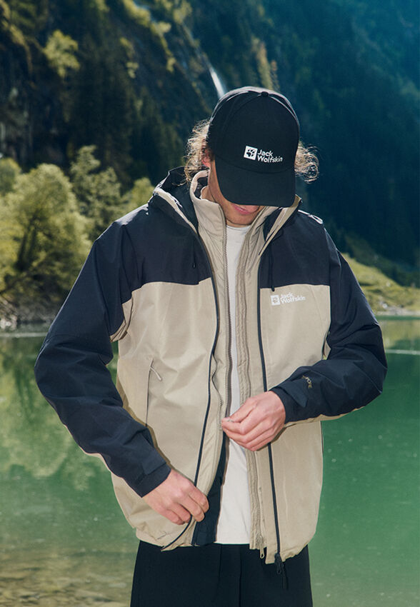 Jack Wolfskin Wild Places 3IN1 Bej Erkek Mont - 11