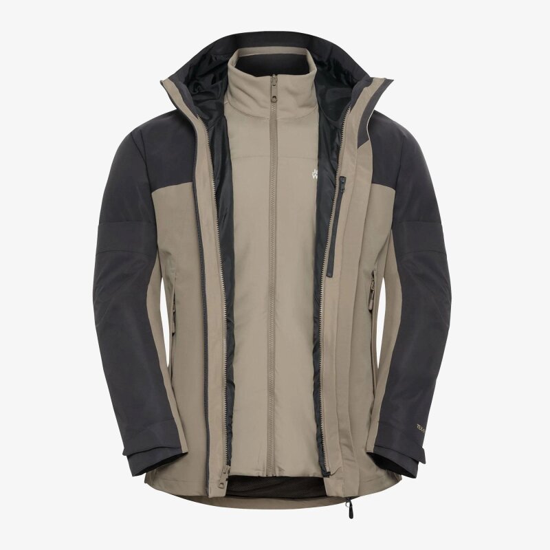 Jack Wolfskin Wild Places 3IN1 Bej Erkek Mont - 11