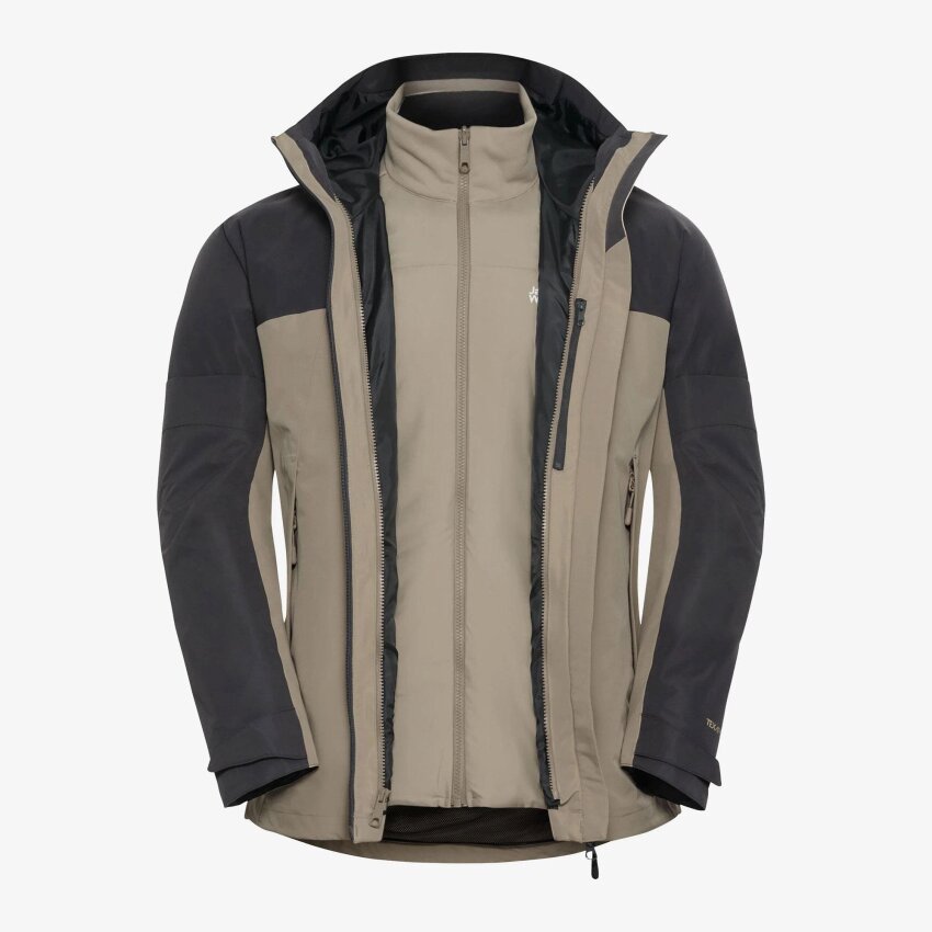 Jack Wolfskin Wild Places 3IN1 Bej Erkek Mont - 11