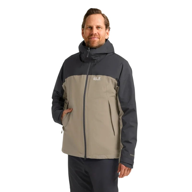 Jack Wolfskin Wild Places 3IN1 Bej Erkek Mont - Jack Wolfskin (1)