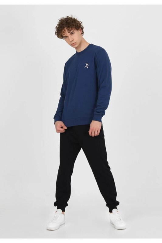 John Frank JOHN FRANK COOL SWEATSHIRT Saks-Mavi Erkek Sweatshirt JFSTCOOL35-802 - 3