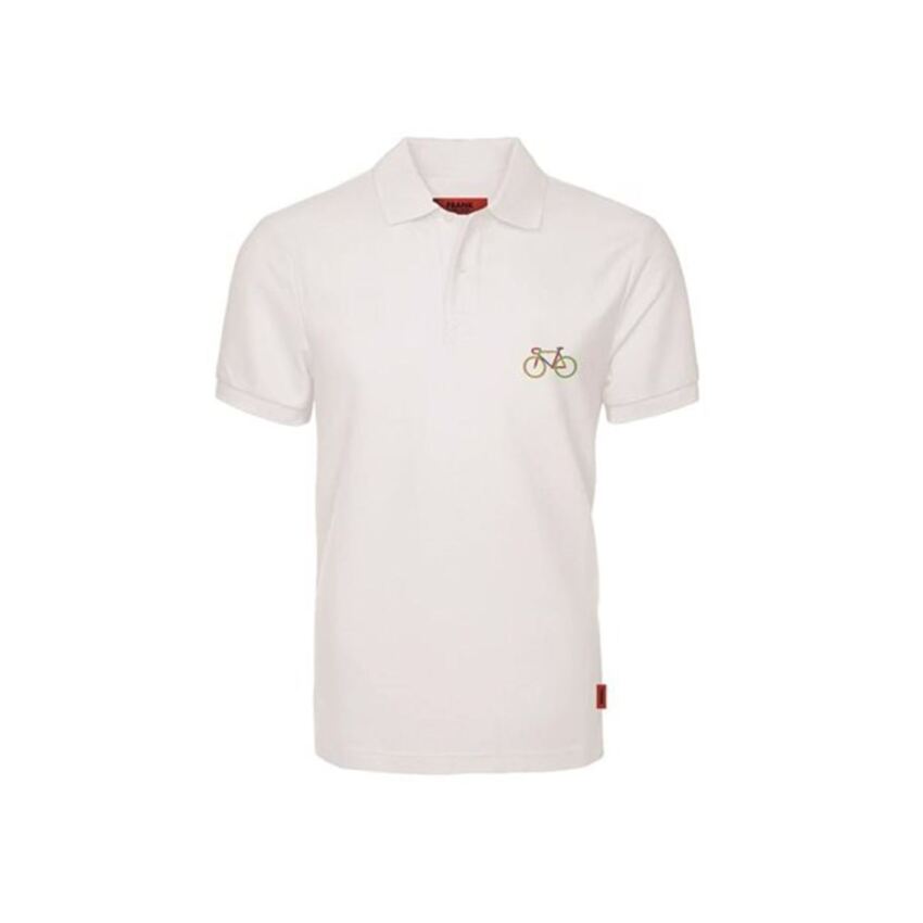 John Frank JOHN FRANK IDENTITY POLO T-SHIRT BEYAZ Erkek Polo Tshirt JFTPOLO16-BIKE-004 - 1