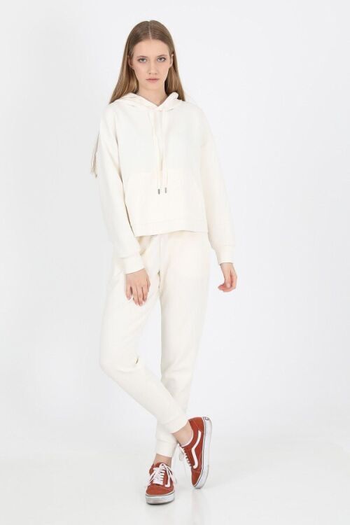 John Frank JOHN FRANK WOMAN SPORTS&LOUNGEWEAR JOGGING EKRU Kadın Eşofman Altı WJFJG02-COMFY-592 - 2