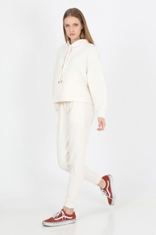 John Frank JOHN FRANK WOMAN SPORTS&LOUNGEWEAR JOGGING EKRU Kadın Eşofman Altı WJFJG02-COMFY-592 - 3