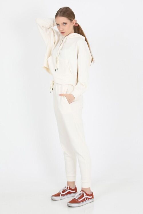 John Frank JOHN FRANK WOMAN SPORTS&LOUNGEWEAR JOGGING EKRU Kadın Eşofman Altı WJFJG02-COMFY-592 - 5