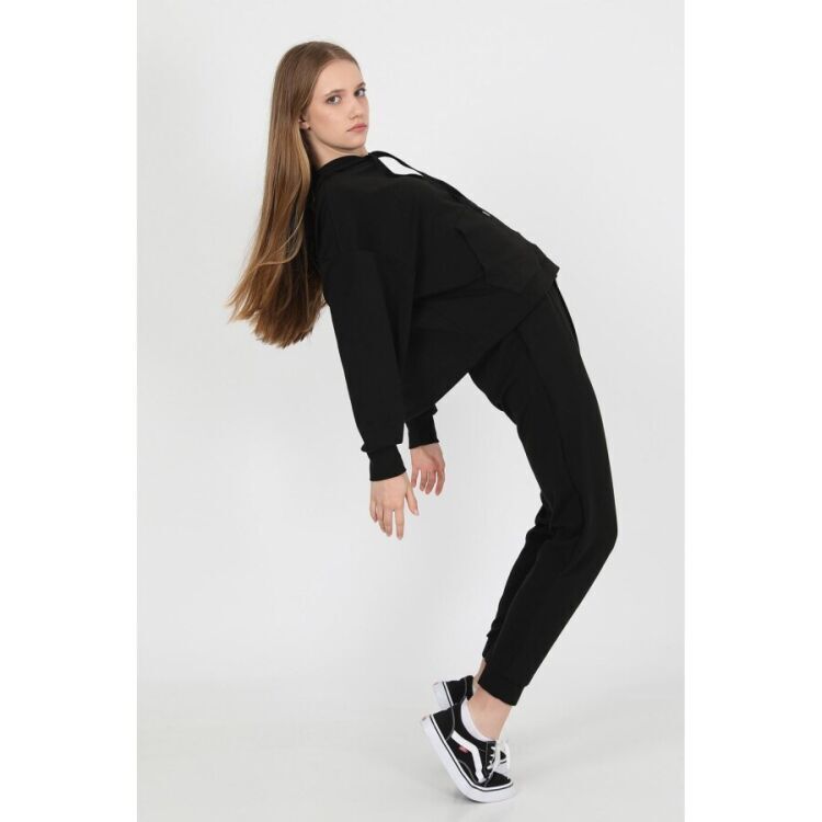 John Frank JOHN FRANK WOMAN SPORTS&LOUNGEWEAR JOGGING SİYAH Kadın Eşofman Altı WJFJG02-COMFY-001 - 2