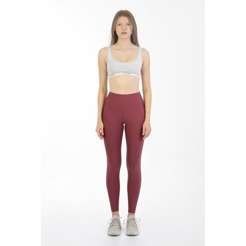 John Frank JOHN FRANK WOMEN DÜZ RENKLI TAYT Gül Kurusu Kadın Tayt WJFLEG01-044 - 1