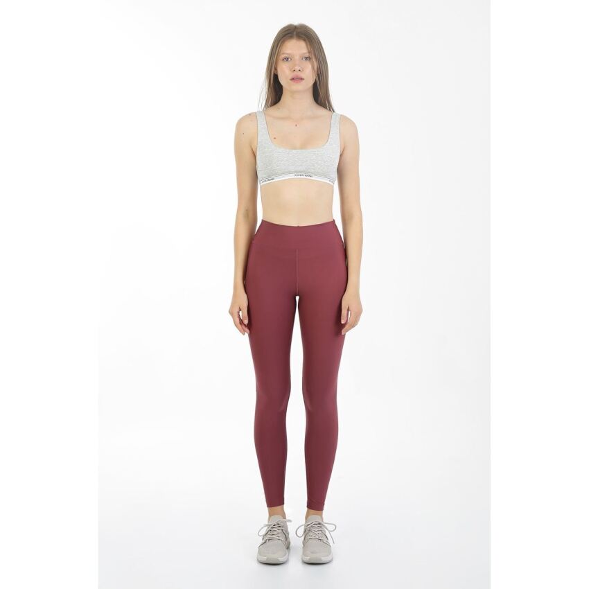 John Frank JOHN FRANK WOMEN DÜZ RENKLI TAYT Gül Kurusu Kadın Tayt WJFLEG01-044 - 1