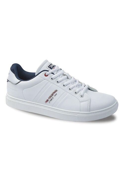 Jump 26611 MERDANE B Beyaz-Kırmızı-Lacivert Erkek Günlük Ayakkabı JA126611121BT - 1