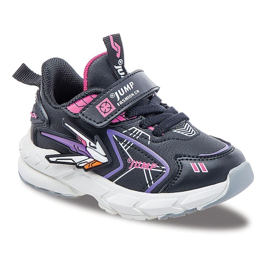 Jump 26982 PATIK D Siyah-Fuşya-Mor Çocuk Günlük Ayakkabı JA526982121DT - 1