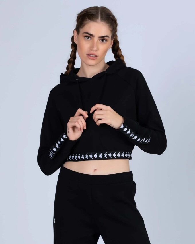Kappa 222 BANDA VANITY TK SİYAH Kadın Sweatshirt - 3