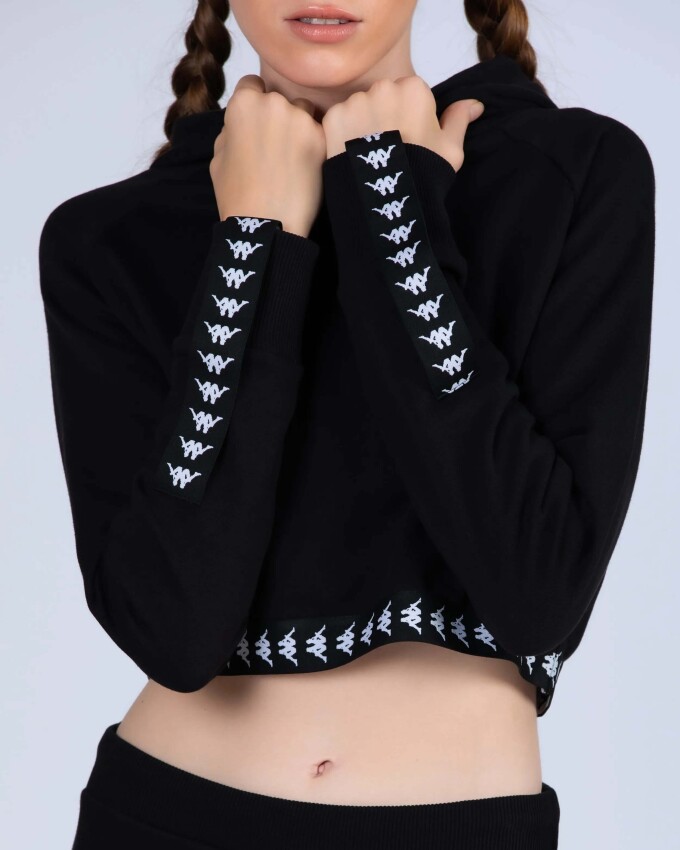 Kappa 222 BANDA VANITY TK SİYAH Kadın Sweatshirt - 12