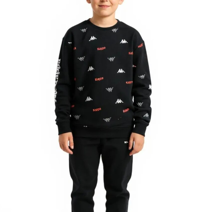Kappa Kids Siyah Çocuk Sweatshirt - 1
