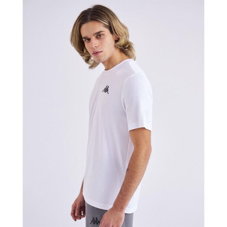 Kappa KOMBAT CREW NECK TEE TK Beyaz-Siyah Erkek Tshirt 341F1EW-A00-2 - 2