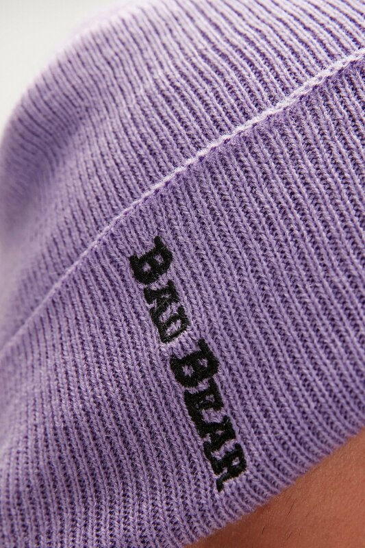 Bad Bear Label Beanie Mor Erkek Bere - Bad Bear (1)
