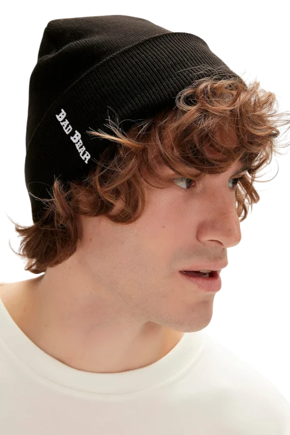 Bad Bear Label Beanie Siyah Erkek Bere - 1
