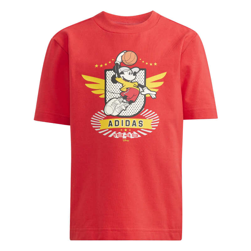 Adidas Disney Mickey Mouse Set Kırmızı Çocuk Şort Tshirt Takım - 11