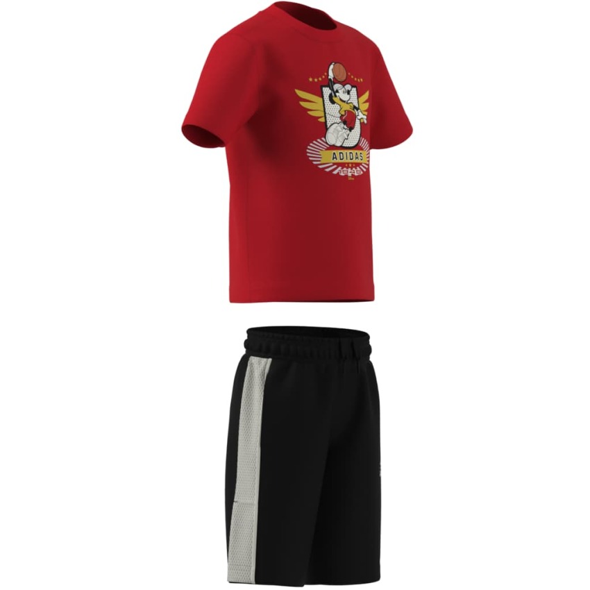 Adidas Disney Mickey Mouse Set Kırmızı Çocuk Şort Tshirt Takım - 4