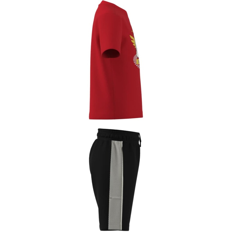 Adidas Disney Mickey Mouse Set Kırmızı Çocuk Şort Tshirt Takım - 5