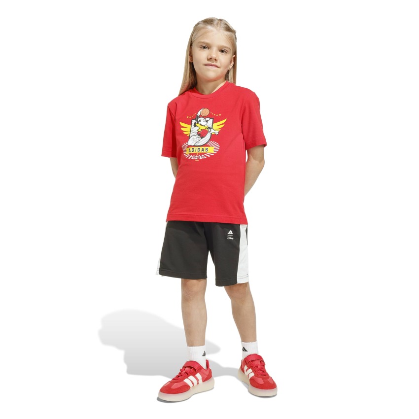 Adidas Disney Mickey Mouse Set Kırmızı Çocuk Şort Tshirt Takım - 13