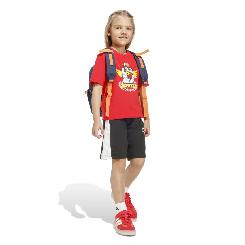 Adidas Disney Mickey Mouse Set Kırmızı Çocuk Şort Tshirt Takım - 15