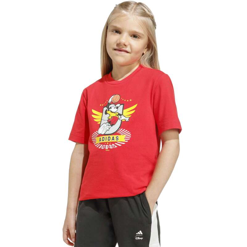 Adidas Disney Mickey Mouse Set Kırmızı Çocuk Şort Tshirt Takım - 17
