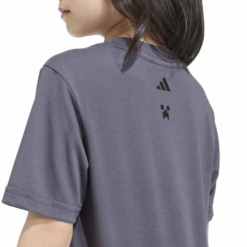 Adidas Minecraft Training Antrasit Çocuk Tshirt - 4